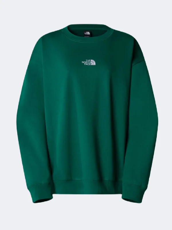 The North Face Essential Oversized Women Lifestyle Sweatshirt Green