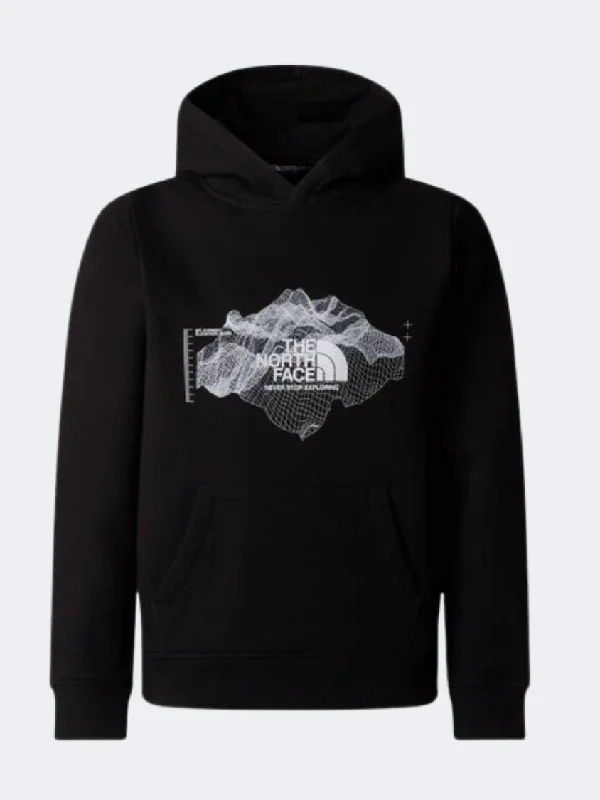 The North Face Topographic Boys Lifestyle Hoody Black