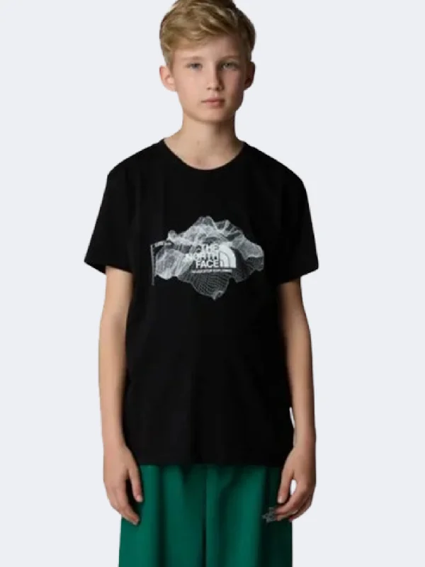 The North Face Topographic Boys Lifestyle T-Shirt Black