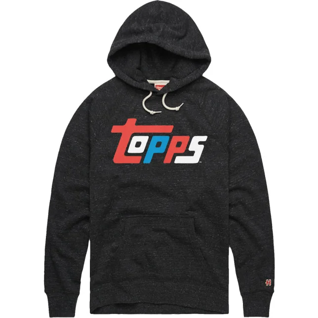 Topps Baseball 1981 Black Homage Sweatshirt Hoodie Size L Stock #235551