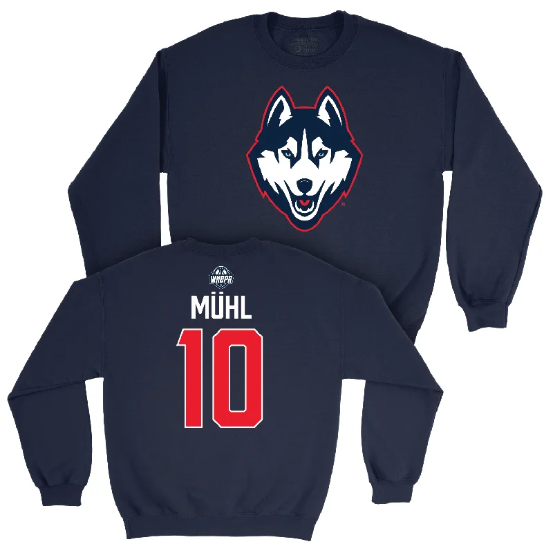 Legacy Collection: UConn Women's Basketball Navy Legacy Crew - Nika Mühl | #10