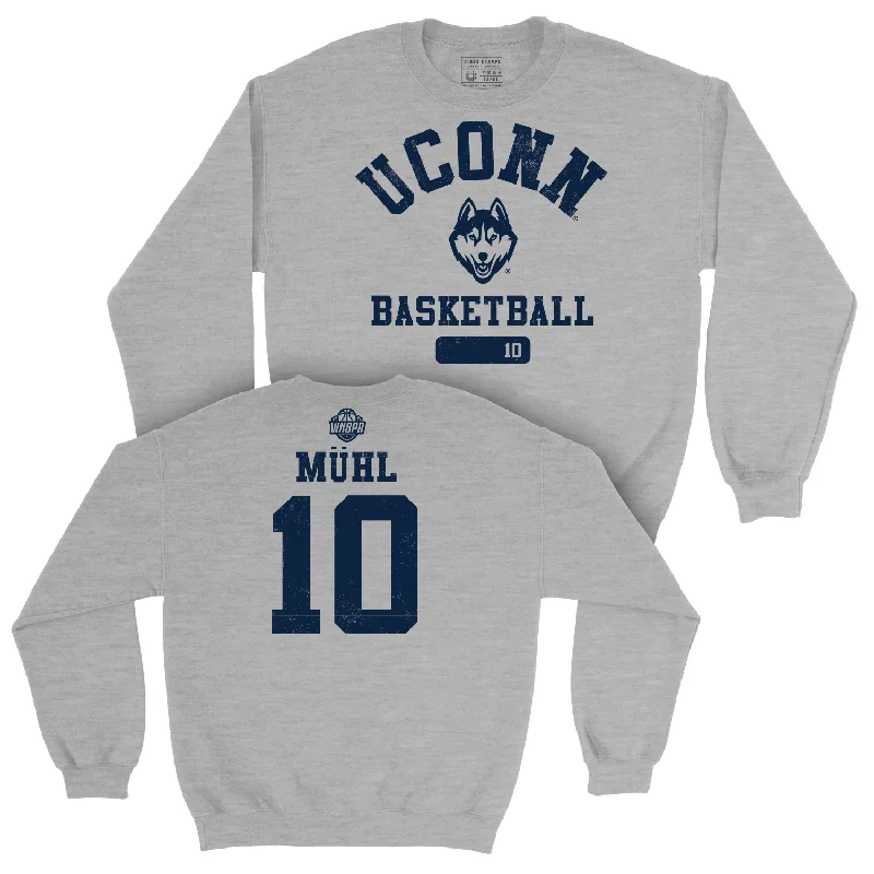 Legacy Collection: UConn Women's Basketball Sport Grey Varsity Crew - Nika Mühl | #10