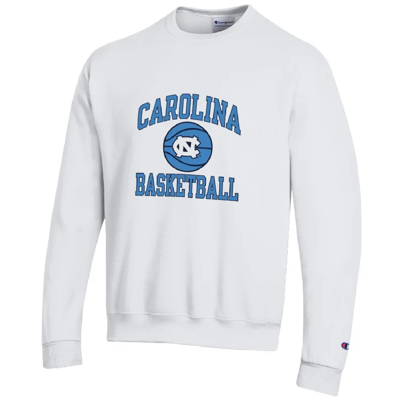 Vintage White Champion Carolina Basketball Crewneck