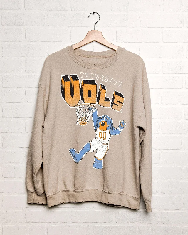 Vols Mascot Basketball Dunk Sand Thrifted Sweatshirt