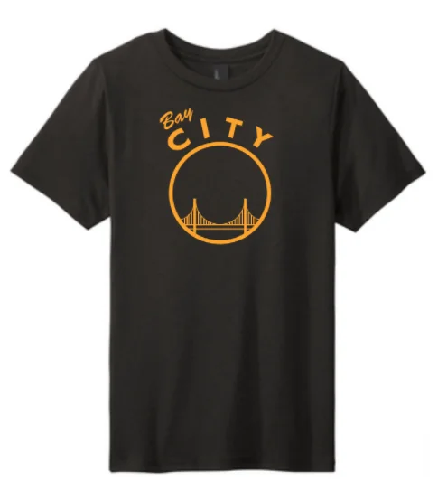 Warriors Black and Gold District Tri Blend T Shirt