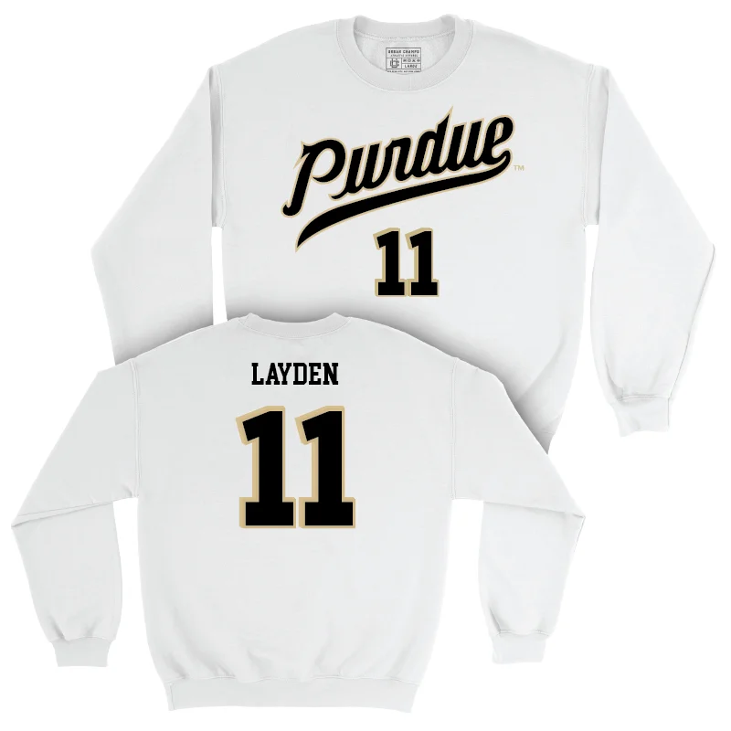 Women's Basketball White Shirsey Crew - McKenna Layden | #11