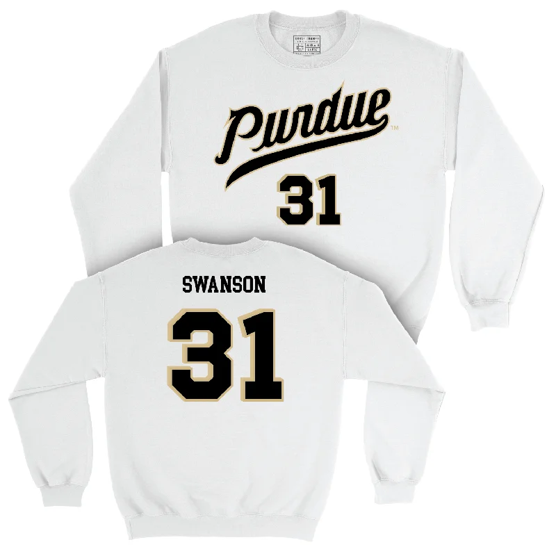 Women's Basketball White Shirsey Crew - Sophie Swanson | #31