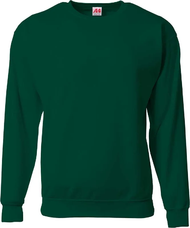 A4 N4275 Men's Sprint Tech Fleece Sweatshirt - Forest