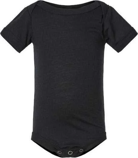 Bella + Canvas 134B Infant Triblend Short Sleeve One Piece - Solid Black Triblend