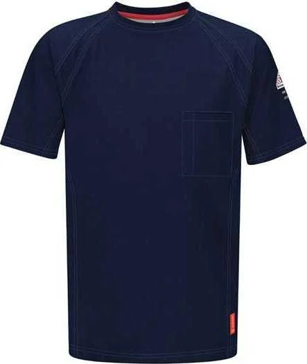 Bulwark QT30L iQ Series Short Sleeve Tee Long Sizes - Dark Blue