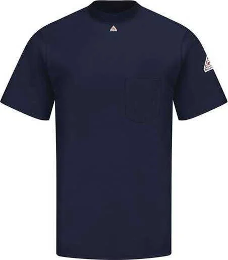 Bulwark SET8L Flame-Resistant Excel FR Shirt -  Long Sizes - Navy