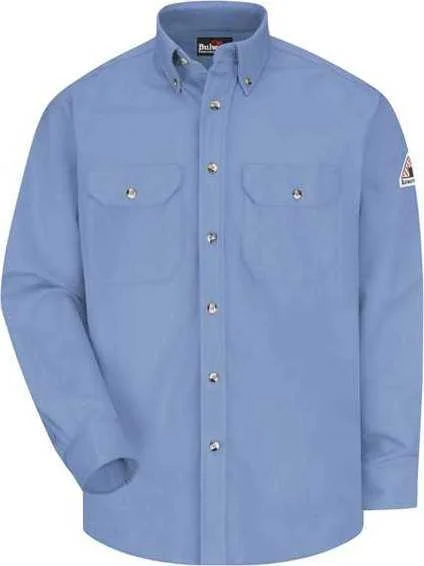 Bulwark SLU2L Dress Uniform Shirt - Excel FR ComforTouch - 7 oz. - Long Sizes - Light Blue