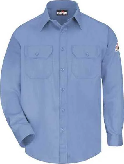 Bulwark SLU8L Uniform Shirt - Long Sizes - Light Blue