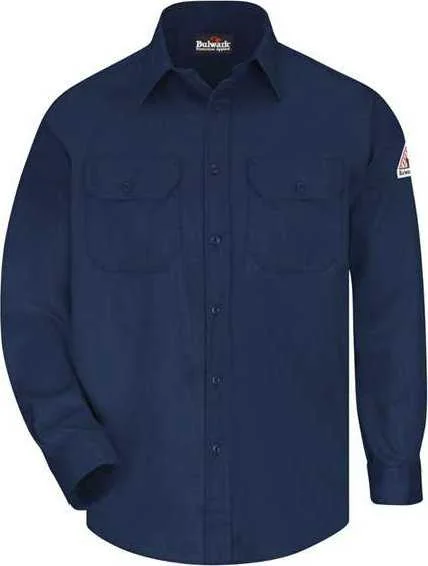 Bulwark SLU8L Uniform Shirt - Long Sizes - Navy