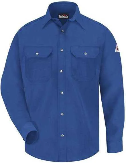 Bulwark SNS2 Snap-Front Uniform Shirt - Nomex IIIA - 4.5 oz. - Royal Blue