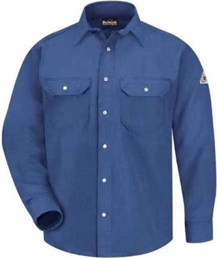 Bulwark SNS6 Snap-Front Uniform Shirt - Nomex IIIA - 6 oz. - Royal Blue