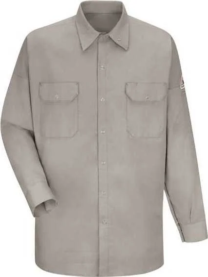 Bulwark SWW2 Welding Work Shirt - Silver Gray