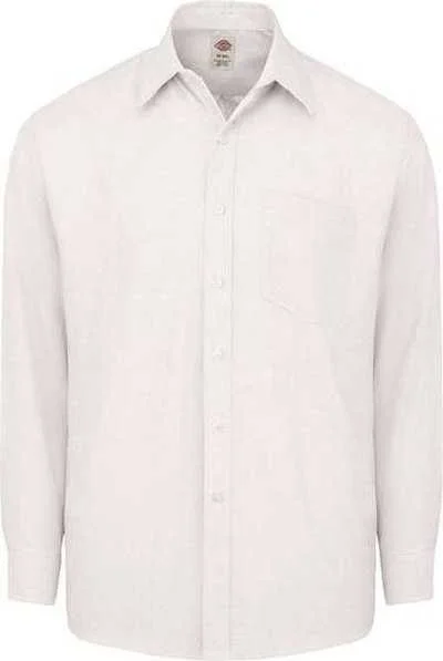 Dickies SSS36 Long Sleeve Oxford Shirt - White