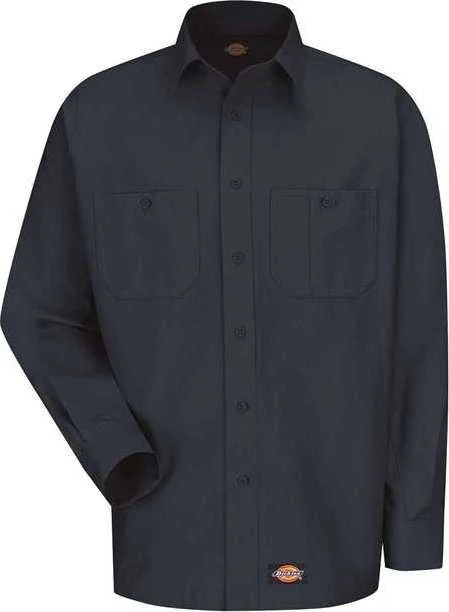 Dickies WS10T Long Sleeve Work Shirt Tall Sizes - Navy