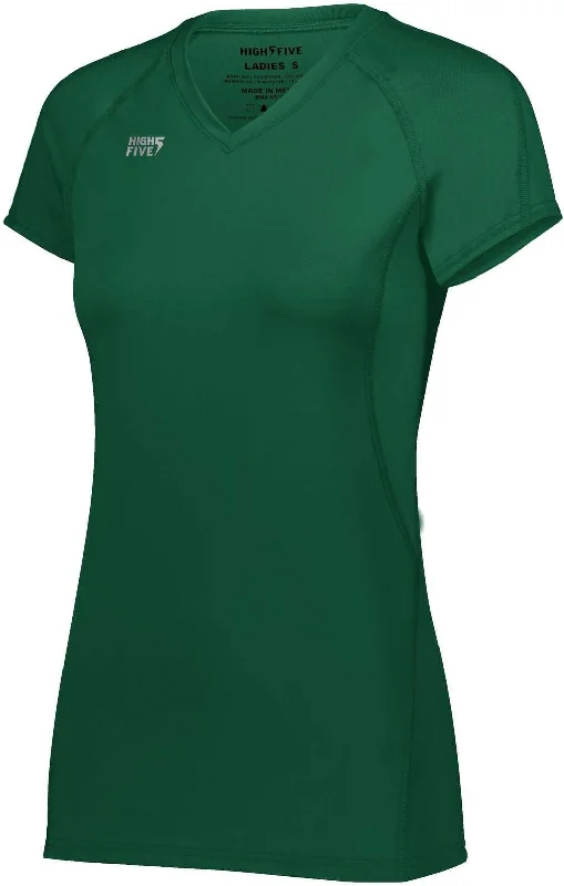 High Five 342222 Ladies Truhit Short Sleeve Jersey - Forest