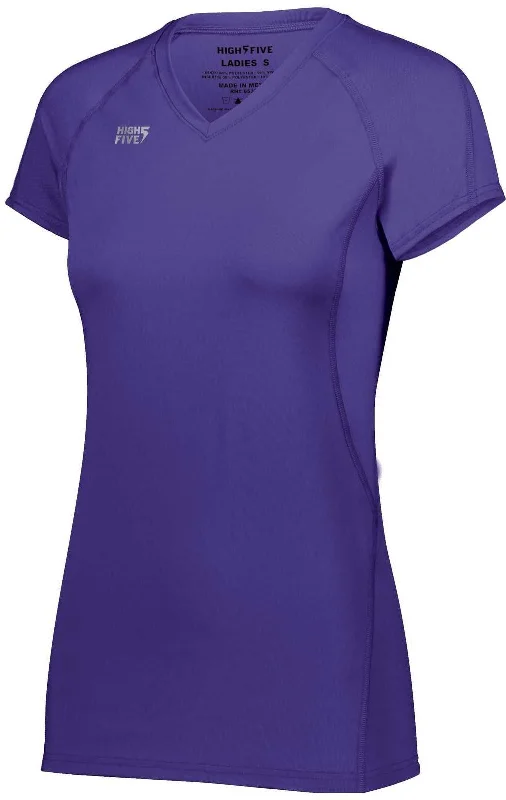 High Five 342222 Ladies Truhit Short Sleeve Jersey - Purple