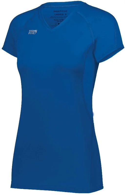 High Five 342222 Ladies Truhit Short Sleeve Jersey - Royal