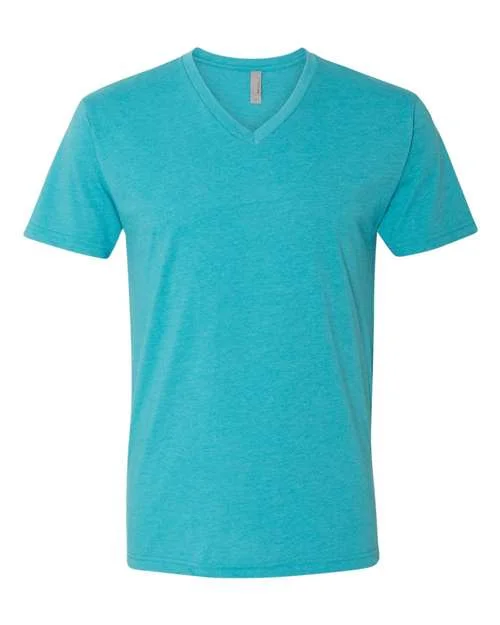 Next Level 6240 CVC Short Sleeve V - Bondi Blue