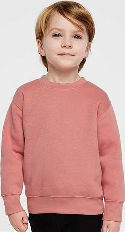 Rabbit Skins 3317 Toddler Fleece Crewneck Sweatshirt - Mauvelous