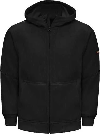 Red Kap HJ10 Performance Hooded Full-Zip Sweatshirt - Black