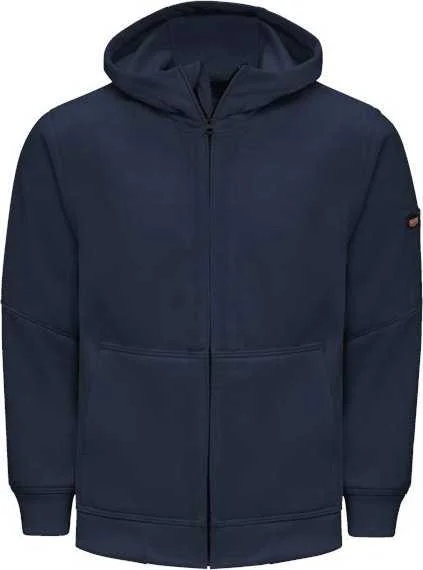 Red Kap HJ10LN Performance Hooded Full-Zip Sweatshirt - Long Sizes - Navy