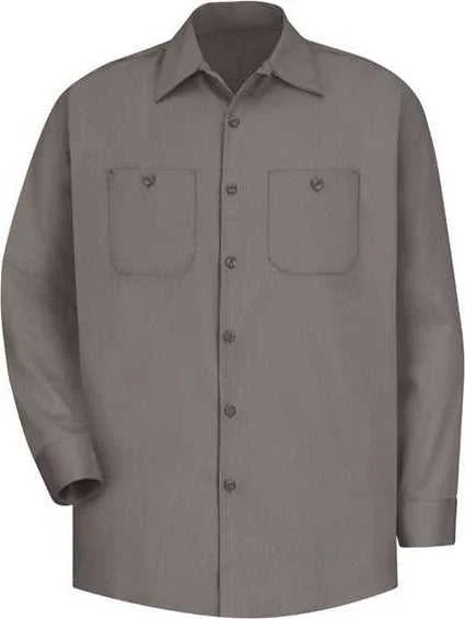 Red Kap SC30 Cotton Long Sleeve Uniform Shirt - Graphite