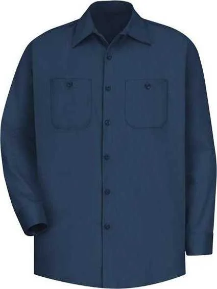 Red Kap SC30 Cotton Long Sleeve Uniform Shirt - Navy