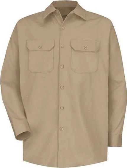 Red Kap SC70 Deluxe Heavyweight Cotton Shirt - Khaki