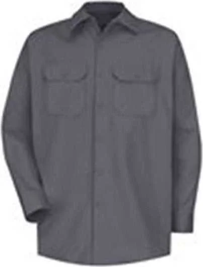 Red Kap SC70L Deluxe Heavyweight Cotton Shirt Long Sizes - Charcoal