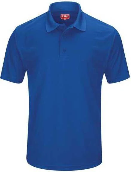 Red Kap SK96 Short Sleeve Performance Knit Pocketless Core Polo - Royal Blue