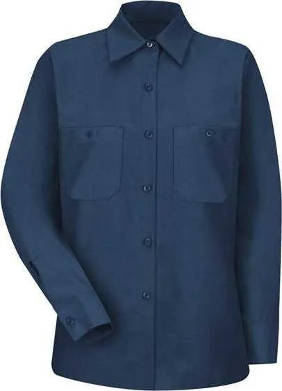 Red Kap SP13 Women's Industrial Work Shirt - Navy