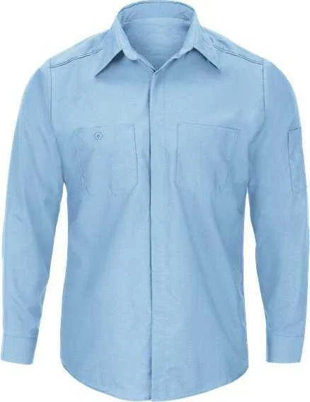 Red Kap SP3AL Pro Airflow Long Sleeve Work Shirt - Long Sizes - Light Blue