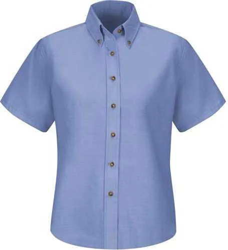 Red Kap SP81 Women's Poplin Dress Shirt - Light Blue