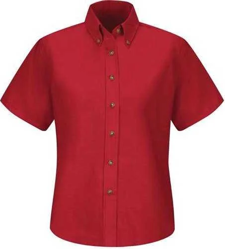 Red Kap SP81 Women's Poplin Dress Shirt - Red