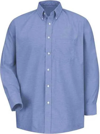 Red Kap SR70EXT Executive Oxford Long Sleeve Dress Shirt - Additional Sizes - LB-Light Blue 35