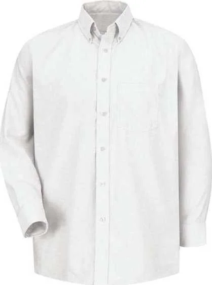 Red Kap SR70EXT Executive Oxford Long Sleeve Dress Shirt - Additional Sizes - White 36