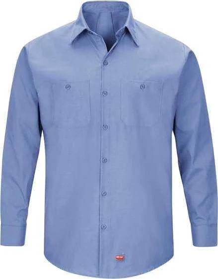 Red Kap SX10 Mimix Long Sleeve Work Shirt - Light Blue