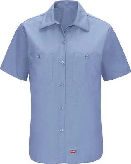 Red Kap SX21 Women's Mimix Work Shirt - Light Blue