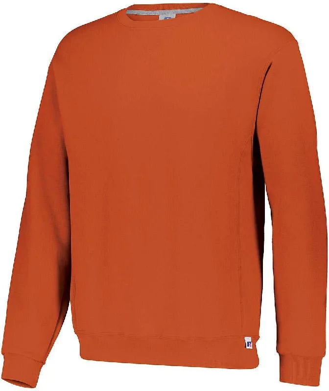 Russell 698HBM Dri-Power  Fleece Crew Sweatshirt - Burnt Orange