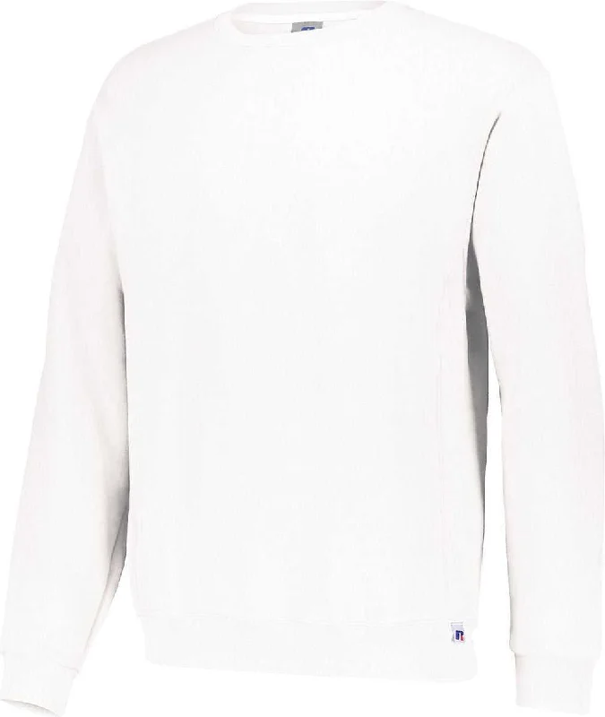 Russell 698HBM Dri-Power  Fleece Crew Sweatshirt - White