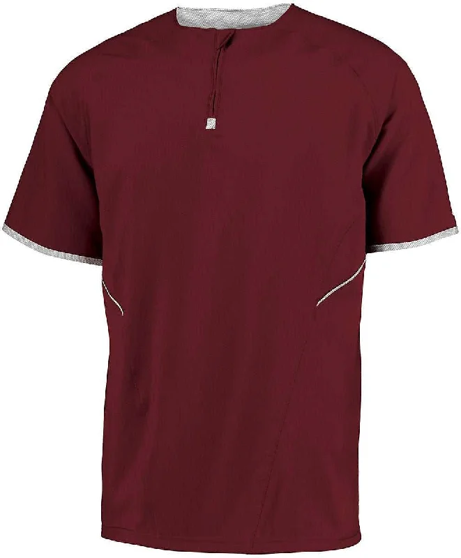 Russell 872RVM Short Sleeve Pullover - Cardinal White