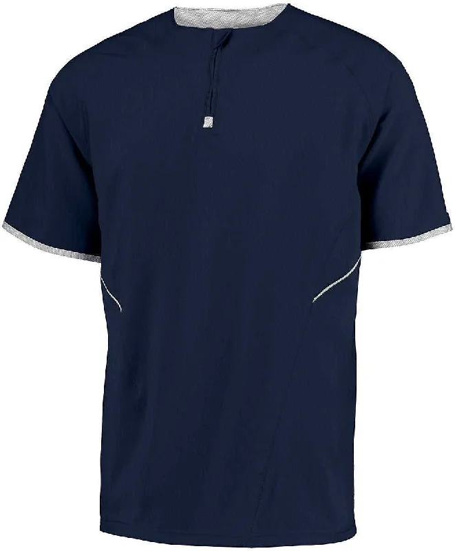 Russell 872RVM Short Sleeve Pullover - Navy White