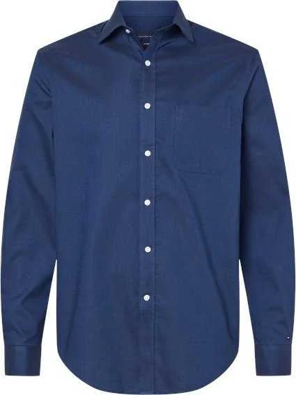 Tommy Hilfiger 13TH106 New England Cotton Oxford Shirt - Navy Blazer