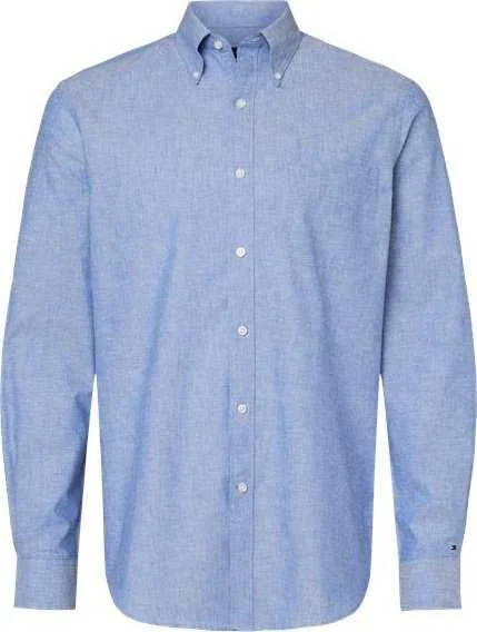 Tommy Hilfiger 13TH107 CottonLinen Shirt - Mazarine Blue