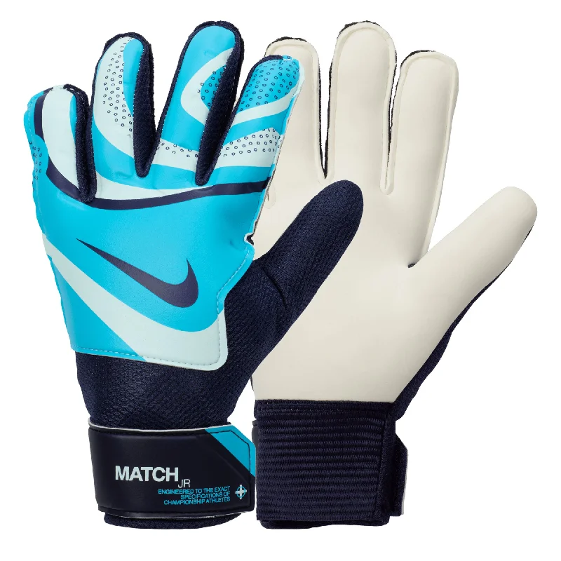 Nike Kids Match Goalkeeper Gloves Glacier Blue/Blackened Blue